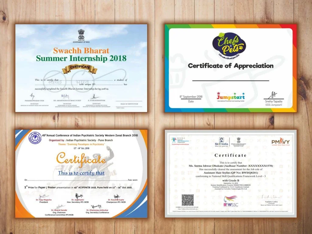 Certificate Printing Farnborough