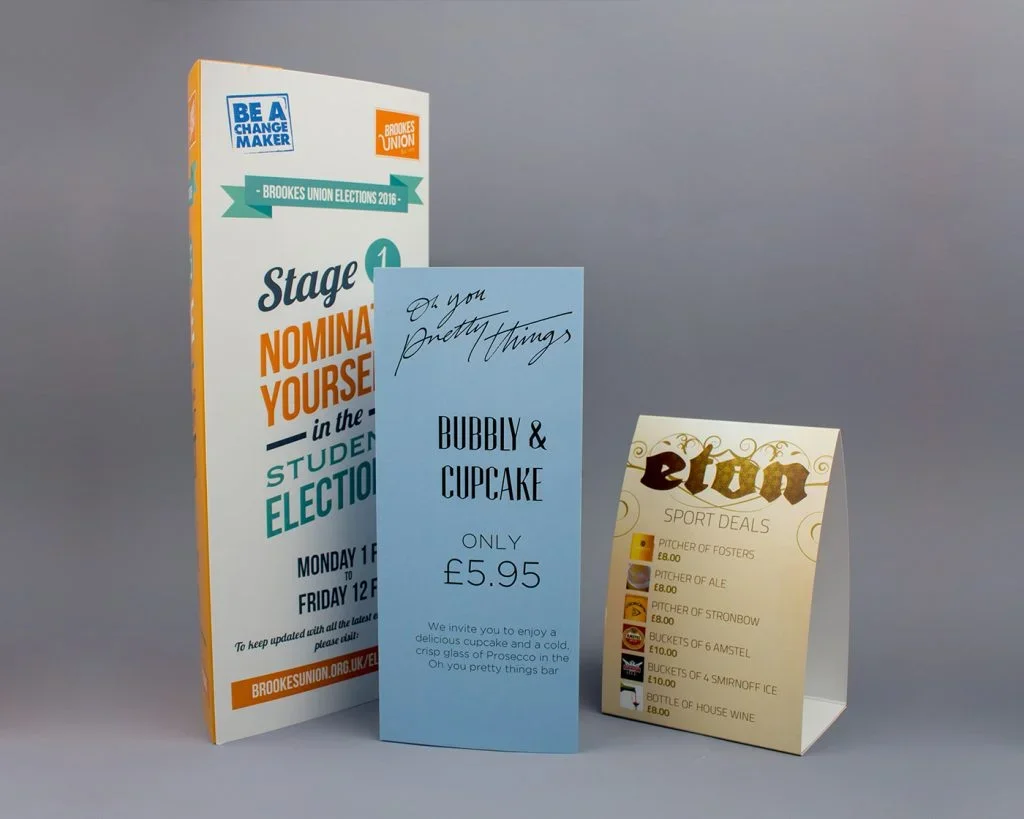 Table Tents Printing Farnborough