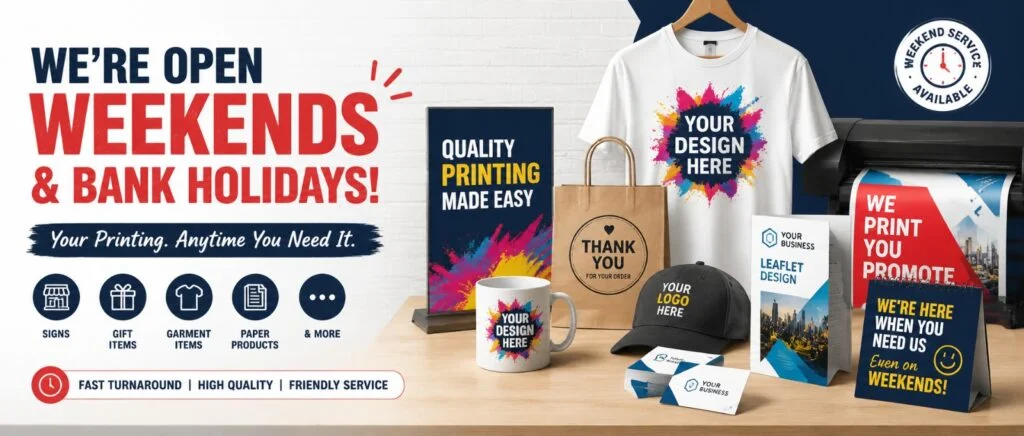 Weekend Printing Service Farnborough